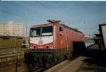Im Januar 1998 herrschte auf dem Bahnhof Berlin Lichtenberg noch Hochbetrieb.112 035 nach der Ankunft mit einem Interregio aus Binz.