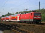  Renntrabbi  112 138-3 mit RE11 Dsseldorf-Paderborn in der   BO-Ehrenfelder Kurve.(19.09.2008) 