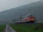 112 178 ist am 19.04.08 bei richtigem Mistwetter auf dem Weg nach Wrzburg hier kurz vor Thngersheim