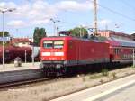 112 186 steht mit dem RE1 Eisenhttenstadt im Bahnhof Frankfurt/Oder.18.05.07