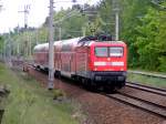 112 183-9 mit dem RE 2 nach Rathenow.