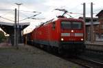112 131 in Gifhorn mit dem RE 14604 leider Streikte der Steuerwagen deshalb hatte der Zug 55 Minuten verptung.