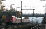 112 170-6 mit dem RE 34608 (Nrnberg Hbf-Wrzburg Hbf) bei Dettelbach 31.10.09