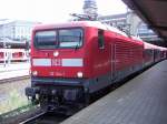 112 144-1 steht im Hamburger HBF am 2.7.05