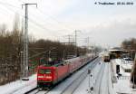 112 185 mit RE1 nach Frankfurt (Oder) in Berlin-Karlshorst, eigentlich ist dies der Ersatzpark fr den RE10 Cottbus - Leipzig, der Berlin/Brandeburger RE1 wird im Regelfall mit RE 160-Dostos gefahren