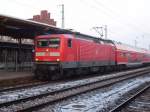 112 182 fuhr mit einem RE in Richtung Uelzen   am 28.11.2010