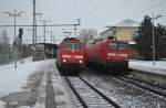 111 143-3 und 112 125-0 zusammen in Lehrte am 08.12.2010