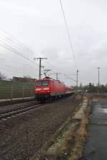 112 129-2, fhrt am 03.02.2011 von Lehrte nach Hannover.