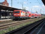112 138 mit einem Regionalexpress von Halle (Saale)nach Uelzen unterwegs am 16.07.2011 in Stendal fotografiert.