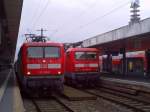 112 125 in Hannover am 15.06.2012. Daneben die 143 834.
