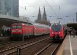 RE7 trifft RE9 in Kln Messe/Deutz am 12.04.2013