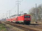 112 182 mit dem RE 3 nach Elsterwerda  mit nächstem Halt in Blankenfelde (Teltow-Fläming) am 30.
