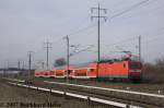 112 190 mit RE Richtung Rostock/Stralsund auf dem nrdlichen Berliner Aussenring kurz hinterdem Karower Kreuz am 17.2.2007.