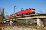 WFL 112 024-5 DR mit RB46 in Bochum, Februar 2022.