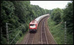 Am 8.7.1993 gab es noch direkten Fernverkehr von Norddeutschland über die Rollbahn bis nach Luxemburg.