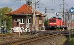 Bü Anklam Pkb bei km 176,0 am 13.05.2020 morgens. Mein Standort Werkstrasse an der Grenze DB-Anlage.