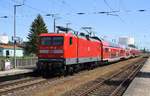 DB 112 117-7 mit RE3 im Bf Anklam am 31.05.2020. Probeaufnahme für dass, was kurze Zeit später kommen sollte.