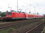 112 163-1 mit dem RE 7 in Solingen Hbf am 08.08.2007