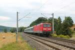 Am 13.8.2022 kehrte die DB-Gebrauchtzug-112 166 in den Abellio-Ersatzverkehr zwischen Saalfeld/Saale und Halle zurück.
