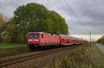 DB 112 165 am 07.11.2022 mit einem RE3 nach Stralsund Hbf.