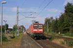 112 146-6  durchfhrt am 16.09.2007 mit einem Schlex nach Hamburg Hbf Tornesch