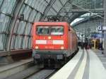 BR 112 110-2 mit RE 38077  RE1  nach Frankfurt/Oder. Heute am 29.12.2007 fhrt dieser RE nur bis Fangschleuse. Grund: Bauarbeiten an der Strecke. Aufgenommen Berlin Hauptbahnhof.