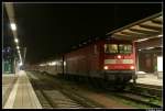 112 107 anstelle einer 120 am RE1 von Rostock nach Hamburg. Aufgenommen habe ich das Bild am 08.11.08 im Rostocker Hbf