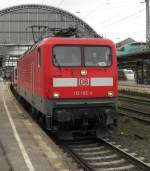 112 185 am 28.11.2008 mit IC nach Cottbus im Bremer Hauptbahnhof.