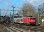 112 131 kurz vor der Einfahrt in Hannover HBF