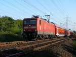 Die DB 112 139 fhrt den RE7 nach Rheine.