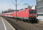 Hier 112 126-8 mit RE14618 von Wolfsburg nach Hannover Hbf., beim rangieren am 7.4.2010 in Hannover Hbf.