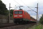 112 132 mit einem RE von Wolfsburg nach Hannover in Gifhorn am 16.08.2010