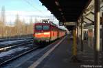 112 188 mit dem RE2 (RE 37380) nach Rathenow in Potsdam Hbf. Ich vermute durch eine Strung zwischen Berlin-Charlottenburg und Berlin-Spandau wurde dieser Umlauf ber Berlin-Wannsee, Potsdam und Westlichen BAR umgeleitet. 08.01.2011