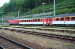 E-Lok 112 130-0  Juni 2002 im Bahnhof Bad Schandau