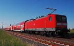 Ein RE7 Zug nach Krefeld....bei Allerheiligen. Geschoben wird der Zug von der 112 157 an diesem Samstag den 26.5.2012....