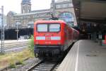 112 106 mit RE 1 am 01.08.2013 in Hamburg Hbf