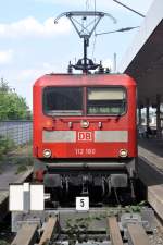 HAMBURG, 02.08.2014, 112 180 als RE von Kiel Hbf und wieder zurück nach Kiel Hbf im Zielbahnhof Hamburg-Altona