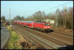 112166 war am 16.2.2015 auf der RE 6 nach Düsseldorf im Einsatz.