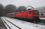 Hier 112 173-0 mit einer RB77 (RB21119) von Kiel Hbf. nach Neumünster, dieser Zug stand am 23.1.2016 in Kiel Hbf.