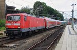 112 150 ist am 11.7.2016 auf der RE70 zwischen Kiel und Hamburg unterwegs.