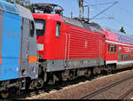 112 131-8 DB ist eingereiht in einer Überführungsfahrt der Wedler Franz Logistik GmbH & Co.