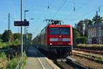 112 101 erreicht mit ihrem RE5 den Bahnhof Zossen und fährt in Kürze weiter nach Elterwerda.