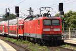 26.06.2020 - Berlin Hbf - 112 179 ex-NAH.SH an Regionalzug von Regio Nordost.