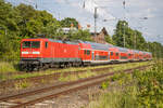 Die 112 109 von DB Regio beförderte am 11.06.2022 den RE3 von Bernau nach Stralsund Hbf.