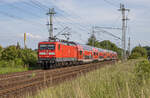 112 183 beförderte am 15.06.2022 den RE3 (3312) von Lutherstadt Wittenberg nach Stralsund.