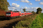 112 101 zog am 16.10.2022 den RE3 92710 von Eberswalde nach Stralsund.
