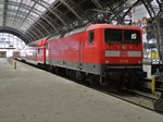 112 139 mit RE13 aus Magdeburg kommend am 28.03.2016 im Hbf Leipzig.