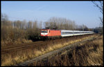 112190 mit Interregio Richtung Münster am 13.01.1998 um 14.04 Uhr in Osnabrück - Hörne.