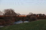E10 1309 mit dem AKE-Rheingold am 5.4.18 auf dem Weg von Papenburg nach Köln.