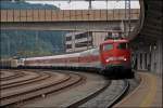 113 309 hat mit dem AZ 1327, Dortmund Bbf - Innsbruck Hbf, einen Stop in Kufstein eingelegt.